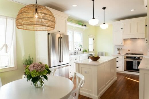 Charleene's-Houses-MD-baltimore-towson-kitchen-renovation-white-cabinets-black-cabinet-hardware-light-open-kitchen