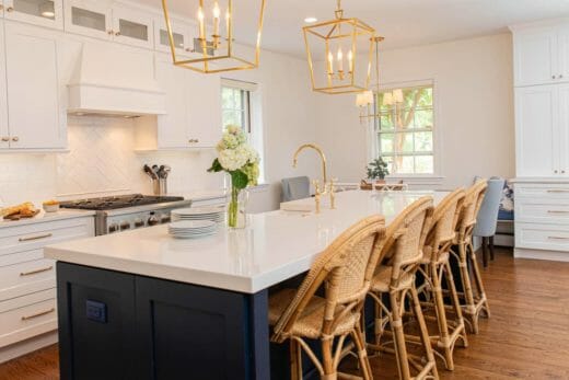 Charleene's-Houses-MD-baltimore-towson-kitchen-renovation-polished-nickel-faucet-white-cabinets-blue-island