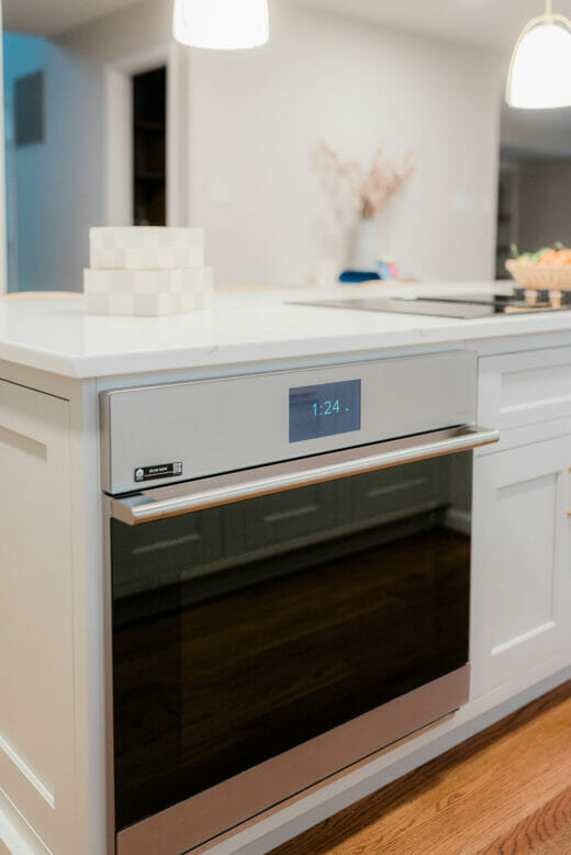 Kitchen-remodel-Polished-Nickel- Fixtures-Brass-Sconces-Brass- Cabinet-Hardware-Island