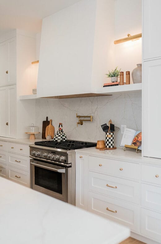 kitchen remodel dark island white cabinets